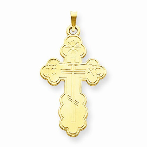 14k Gold Eastern Orthodox Cross pendant, Exquisite Pendants for Necklace