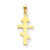14k Gold Eastern Orthodox Cross Charm hide-image