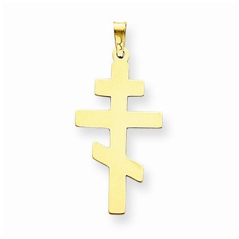 14k Gold Eastern Orthodox Cross pendant, Gorgeous Pendants for Necklace