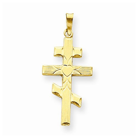 14k Gold Eastern Orthodox Cross pendant, Lovely Pendants for Necklace