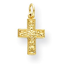 14k Gold Cross Charm hide-image