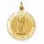 14k Gold Saint John Baptist Medal Pendant, Pendants for Necklace