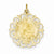 14k Gold Our Lady of Lourdes Medal Pendant, Pendants for Necklace