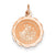 14k Rose Gold Saint Christopher Medal Charm hide-image