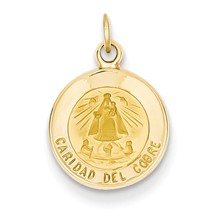 14k Gold Our Lady of Cuba Medal Charm hide-image
