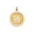 Saint George Medal Charm in 14k Gold