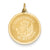 14k Gold Saint Christopher Medal Charm hide-image