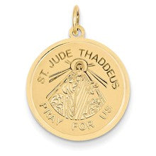 14k Gold Saint Jude Thaddeus Charm hide-image