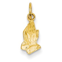 14k Gold Praying Hands Charm hide-image