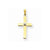14k Gold Polished .01ct. Diamond Cross pendant, Delightful Pendants for Necklace