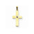 14k Gold Polished .01ct. Diamond Cross pendant, Exquisite Pendants for Necklace