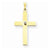 14k Gold Polished .02ct. Diamond Cross pendant, Pendants for Necklace