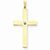 14k Gold Polished .03ct. Diamond Cross Pendant, Pendants for Necklace
