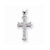 14k White Gold Diamond Cross Pendant, Delightful Pendants for Necklace
