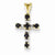 14k Gold Diamond & Sapphire Cross pendant, Pendants for Necklace