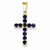 14k Gold Sapphire Cross pendant, Gorgeous Pendants for Necklace