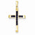 14k Gold Sapphire Cross pendant, Classy Pendants for Necklace