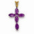 14k Gold Amethyst Cross pendant, Beautiful Pendants for Necklace