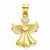 14k Gold Polished Angel pendant, Lovely Pendants for Necklace