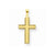 14k Gold Laser Designed Cross Pendant, Charm