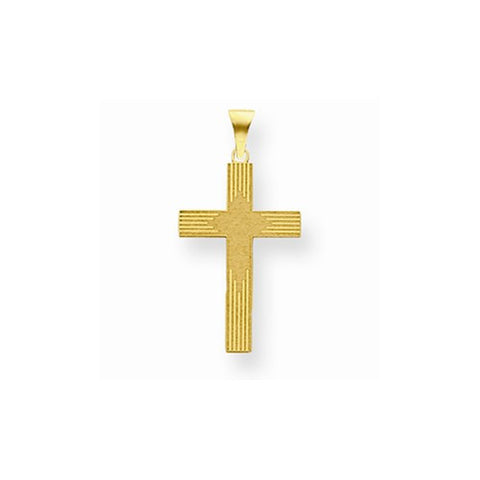 14k Gold Laser Designed Cross Pendant, Beautiful Pendants for Necklace