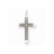 14k White Gold Laser Designed Cross Pendant, Pretty Pendants for Necklace