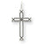 14k White Gold Laser Designed Cross Charm hide-image