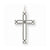 14k White Gold Laser Designed Cross Pendant, Alluring Pendants for Necklace