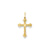Laser Designed Cross Charm in 14k Gold