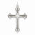 14k White Gold Laser Designed Cross Pendant, Charm