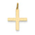 14k Gold Laser Designed Cross Charm hide-image