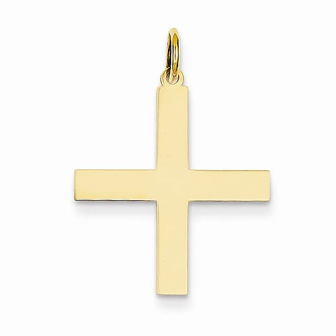 14k Gold Laser Designed Cross Pendant, Dazzling Pendants for Necklace