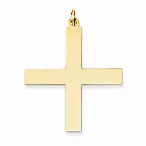 14k Gold Laser Designed Cross Pendant, Delightful Pendants for Necklace