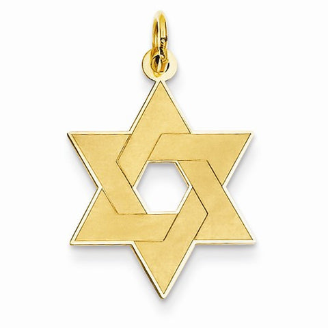 14k Gold Laser Designed Star of David pendant, Exquisite Pendants for Necklace