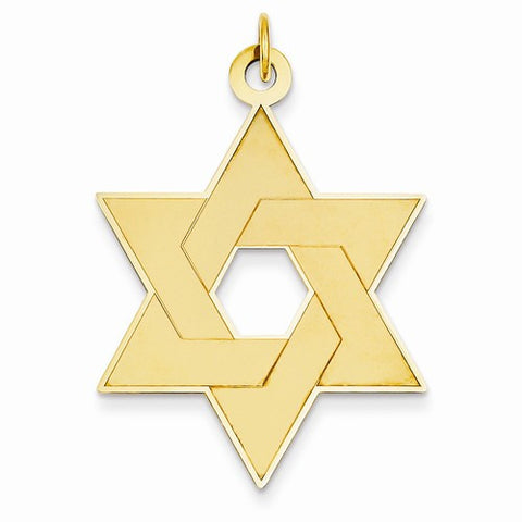 14k Gold Laser Designed Star of David pendant, Pendants for Necklace