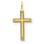 14k Gold Laser Designed Cross Charm hide-image