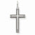 14k White Gold Laser Designed Cross Pendant, Charm