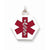 Sterling Silver Medical Jewelry Pendant, Lovely Pendants for Necklace