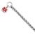 Sterling Silver Engraveable Enameled Hexagon Medical Id Bracelet