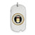 US Air Force Dog Tag Charm in Sterling Silver