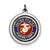 Sterling Silver US Marine Corps Disc Charm hide-image