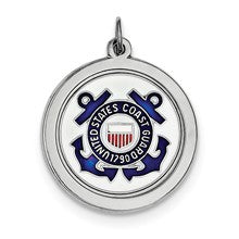 Sterling Silver US Coast Guard Disc Charm hide-image