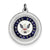 US Navy Disc Charm in Sterling Silver