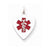 Sterling Silver Engraveable Enameled Small Heart Medical Pendant, Pendants for Necklace