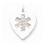 Sterling Silver Engraveable Non-Enameled Heart Medical pendant, Delightful Pendants for Necklace