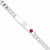 Sterling Silver Polished Medical Curb Link Id Bracelet