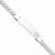 Sterling Silver Non-Enameled Medical Id Curb Link Bracelet