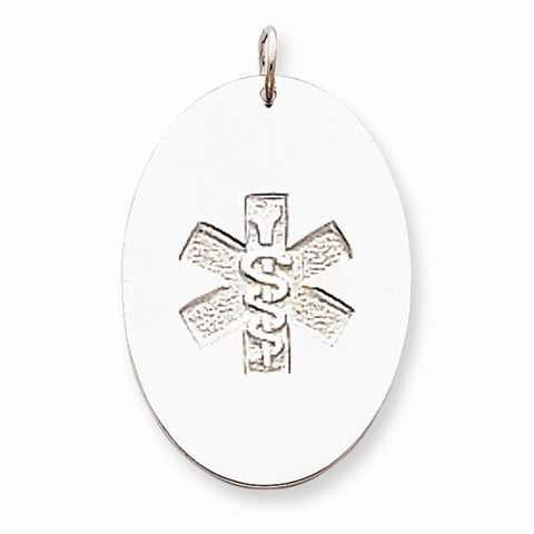 Sterling Silver Non-enameled Medical Jewelry Pendant, Gorgeous Pendants for Necklace