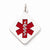 Sterling Silver Medical Jewelry Pendant, Lovely Pendants for Necklace