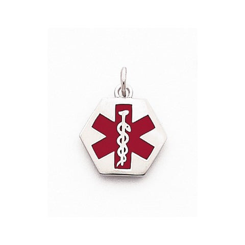 Sterling Silver Medical Jewelry pendant, Classy Pendants for Necklace